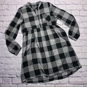 Joe’s Jeans Plaid Dress in Black/Grey